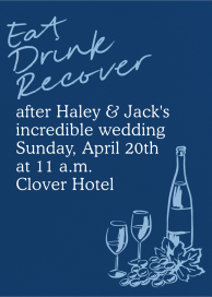 Vino Toast - Wedding Brunch Invitation by Paperless Post