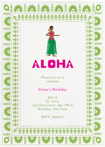 Pineapple Cake - Summer Party Invitation by Mr. Boddington's Studio