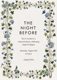 Tender Tendrils - Rehearsal Dinner Invitation by Stephanie Fishwick