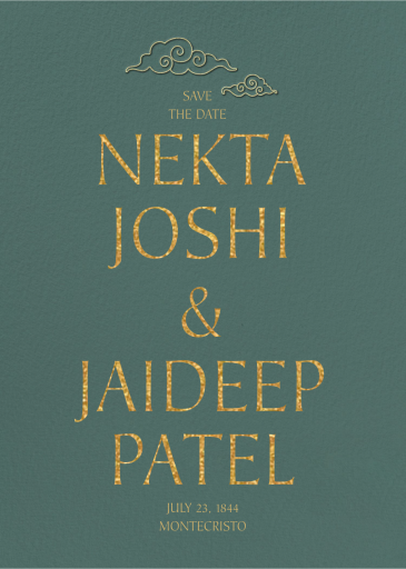 Swirling Clouds - Save the Date by Chand Sitara