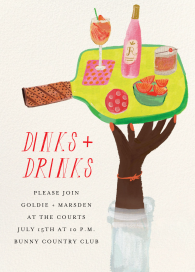 Courtside Drinks - Summer Party Invitation by Mr. Boddington's Studio