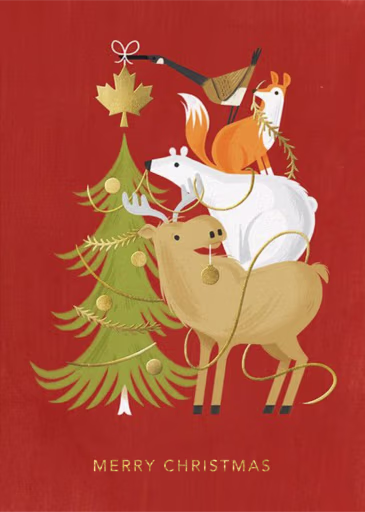 Northern Holiday Helpers - Christmas Card by Paperless Post