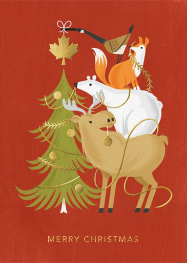 Northern Holiday Helpers - Christmas Card by Paperless Post