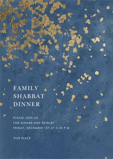 Gold Foil Confetti - Religious Invitation by Kelly Wearstler