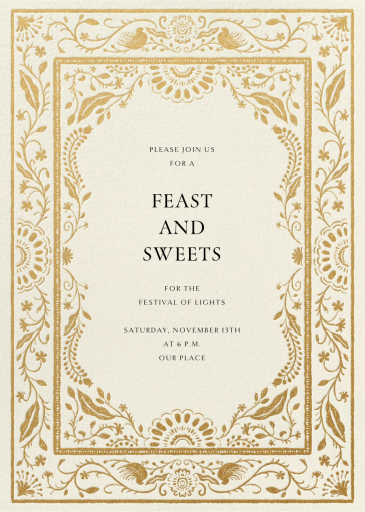 Kalamkari - Diwali Invitation by Paperless Post