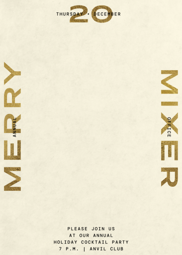 Linear Type - Invitation by Kelly Wearstler