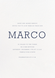 Winston - Bar & Bat Mitzvah Invitation by Paperless Post