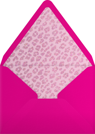 Pink Sparkle Cocktail Invitation Envelope