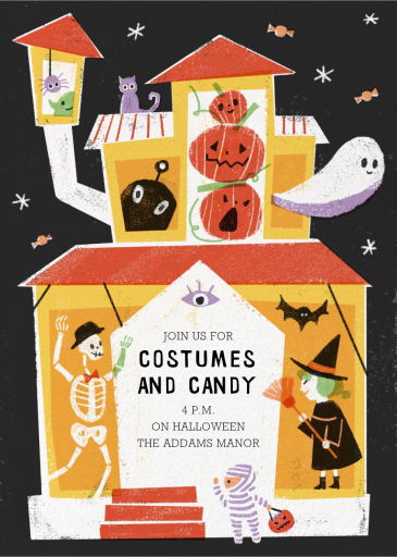 Halloween House - Halloween Invitation by Paperless Post