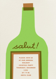 Wine Salut - Corporate Reception Invitation by The Indigo Bunting