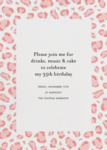 Leopard Spots (New) - Bar & Bat Mitzvah Invitation by Paperless Post