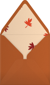 Thanksgiving Woodblock - Crate & Barrel Envelope