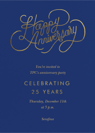 Golden Anniversary - Business Greeting Card by Rifle Paper Co.