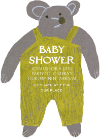 Sunshine Overalls - Baby Shower Invitation by Hadley Paper Goods