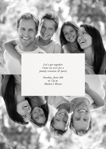 Center Cut Out - Family Reunion Invitation by Paperless Post