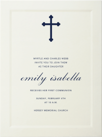 Matterhorn - First Communion Invitation by Paperless Post