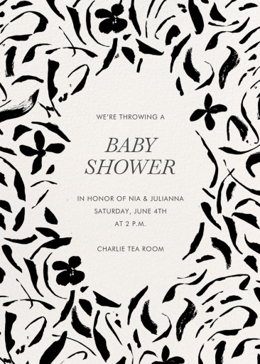 Whimsical Florals - Baby Shower Invitation by kate spade new york