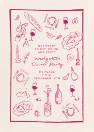 Table Doodle - Party Invitation by Pulp Templates Co.