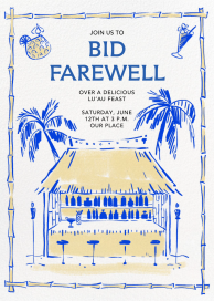 Tiki Bar - Invitación de empresa de Paperless Post
