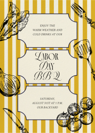 Barbecue Ingredients - Labor Day Invitation by Paperless Post