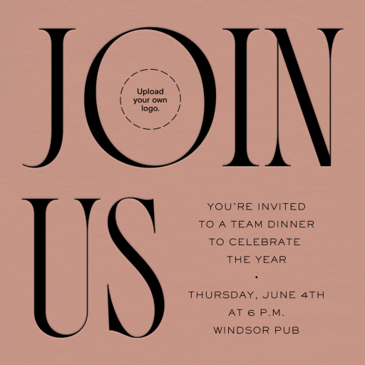 Central Idea - Business Dinner Invitation by Paperless Post