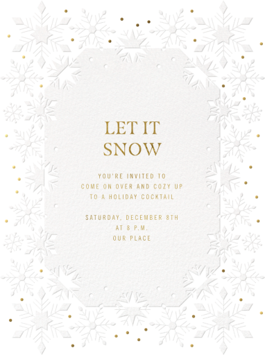 Little Paper Snowflakes - Winter Party Invitation by Paperless Post