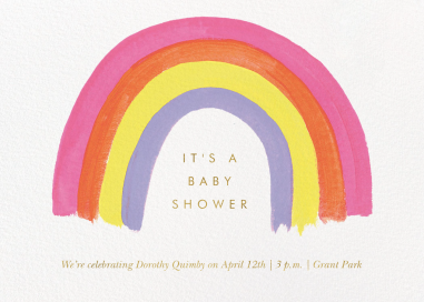 Happy Rainbow - Baby Shower Invitation by Rifle Paper Co.
