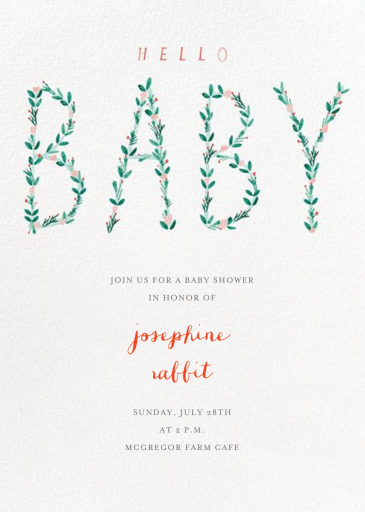 I'm Hedging My Bet - Baby Shower Invitation by Mr. Boddington's Studio