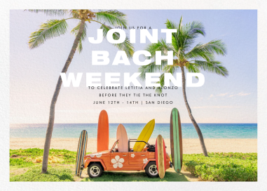 Surf’s Up - Bachelorette Party Invitation by Gray Malin