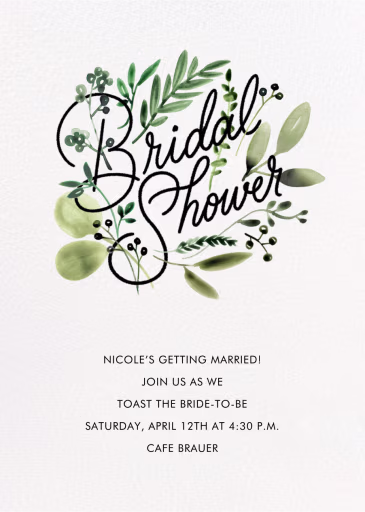 Mountain Greenery - Bridal shower - Bridal Shower Invitation by Paperless Post