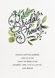 Mountain Greenery - Bridal shower by Paperless Post