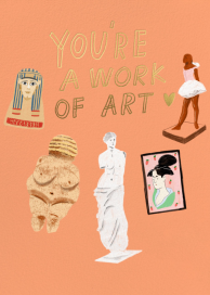 Art Museum - Greeting Card by Carolyn Suzuki Studio
