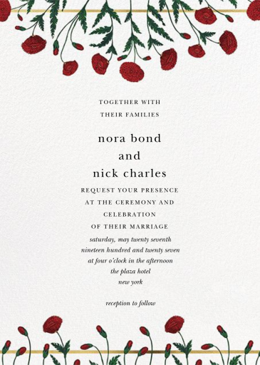 Pressed Poppies by Oscar de la Renta