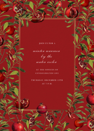 Grenadine - Corporate Holiday Party Invitation by Oscar de la Renta