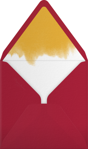 Watercolor Pomegranate - Paperless Post Envelope