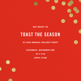 Confetti (Square) - Corporate Holiday Party Invitation by kate spade new york