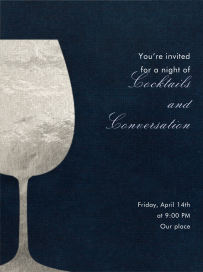 Wineglass Foil by Paperless Post