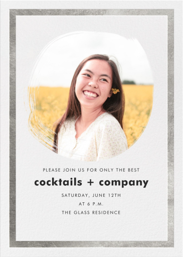 Painted Circle (Foil) by Paperless Post