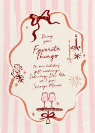 Favorite Things - Holiday Party Invitation by Pulp Templates Co.