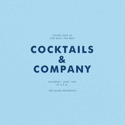 Sky square - Invitation by Paperless Post