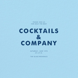 Sky square by Paperless Post