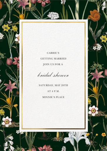 Ars Botanica - Invitation by Oscar de la Renta