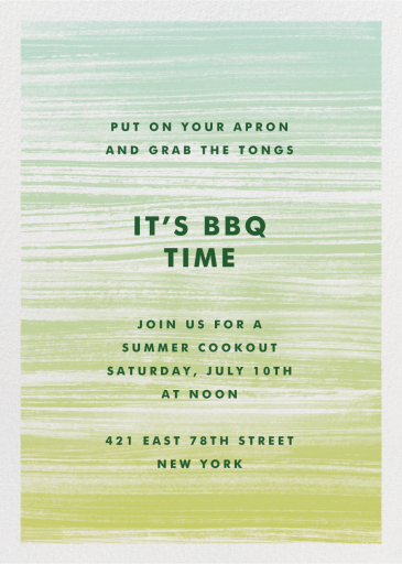 Gradient Messy Strokes - BBQ Invitation by Paperless Post