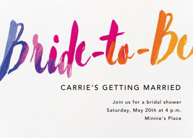 Bride to Be - Bridal Shower Invitation by Paper Source