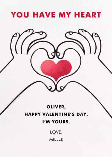 Handmade Heart - Valentine's Day Card by Hello!Lucky