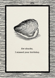 The Big Oyster - Belated Birthday Card by Paperless Post