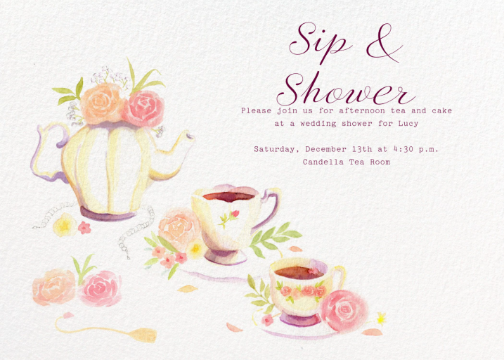 Tea Hour - Invitation by Paperless Post