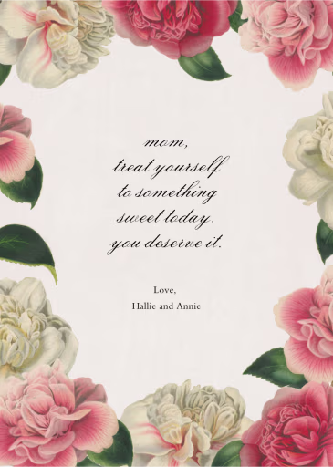 Peony Melange - Mother's Day Card by John Derian