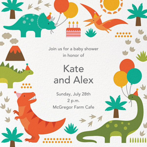 Prehistoric Party by Petit Collage