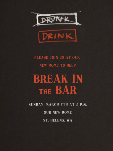 Drink/Drunk - Invitation by Paperless Post